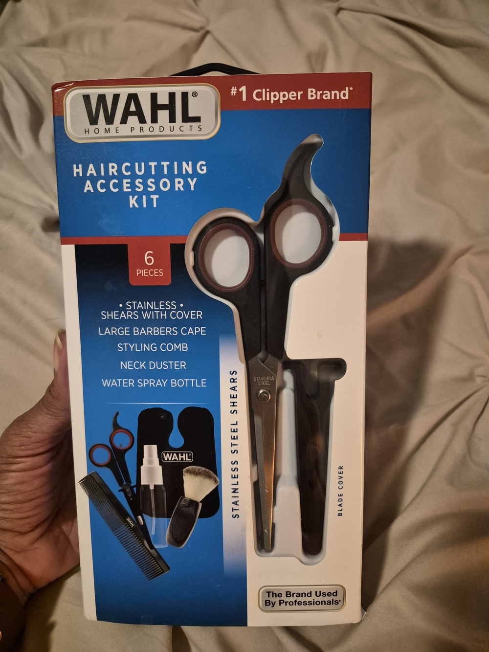 WAHL Haircutting Accessory Kit 6-Piece Set Barber Styling Cape Shears NEW